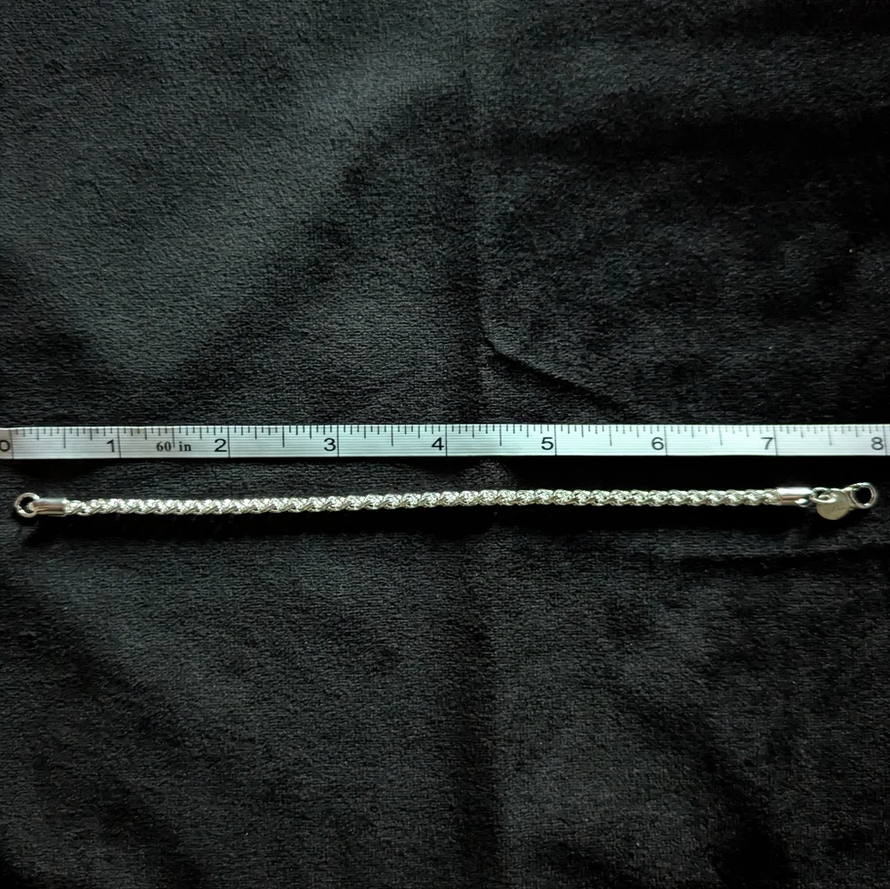 925 Sterling Silver Chain Bracelet for Women - Picture 6 of 7